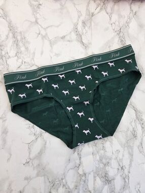 Victoria's Secret PINK Logo Cotton Hiphugger Hipster Panties XL NWT